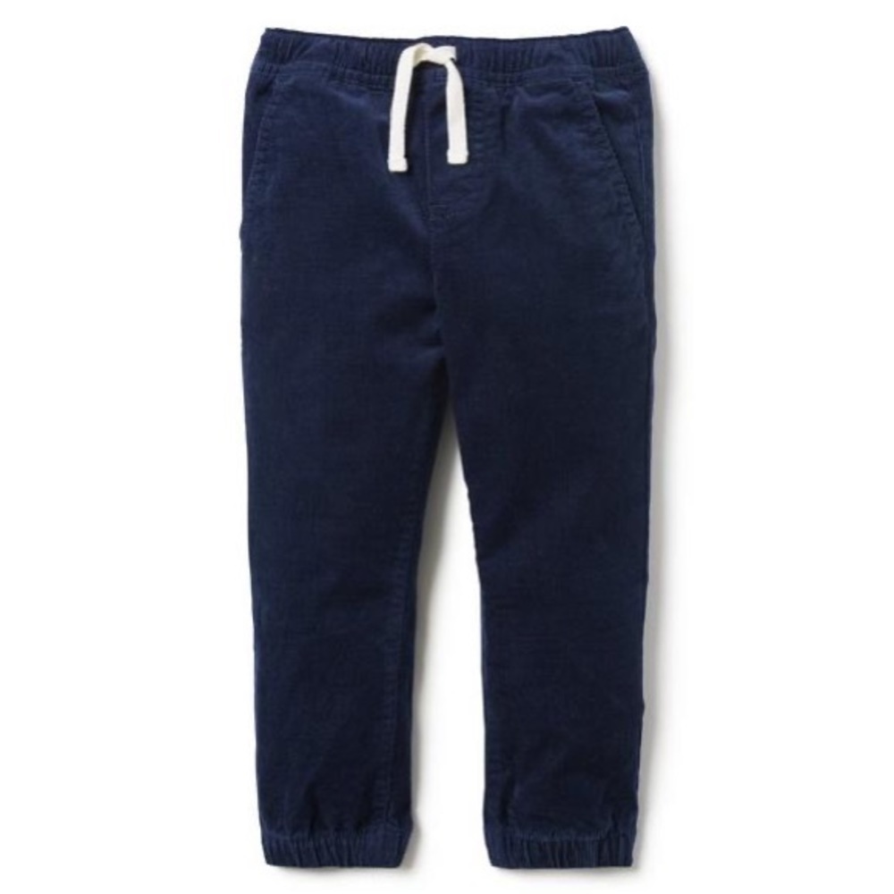 Janie and Jack Navy STRETCH CORDUROY JOGGER 6-12 month